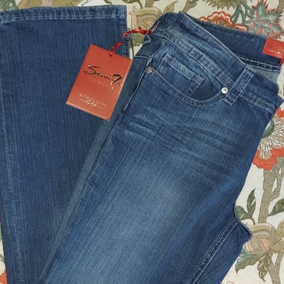 SEVEN7 blue JEANS w/ 7 Pocket Design Sz 10 P - Picture 9 of 9